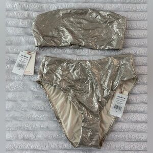 Good American Shiny Swimwear Set